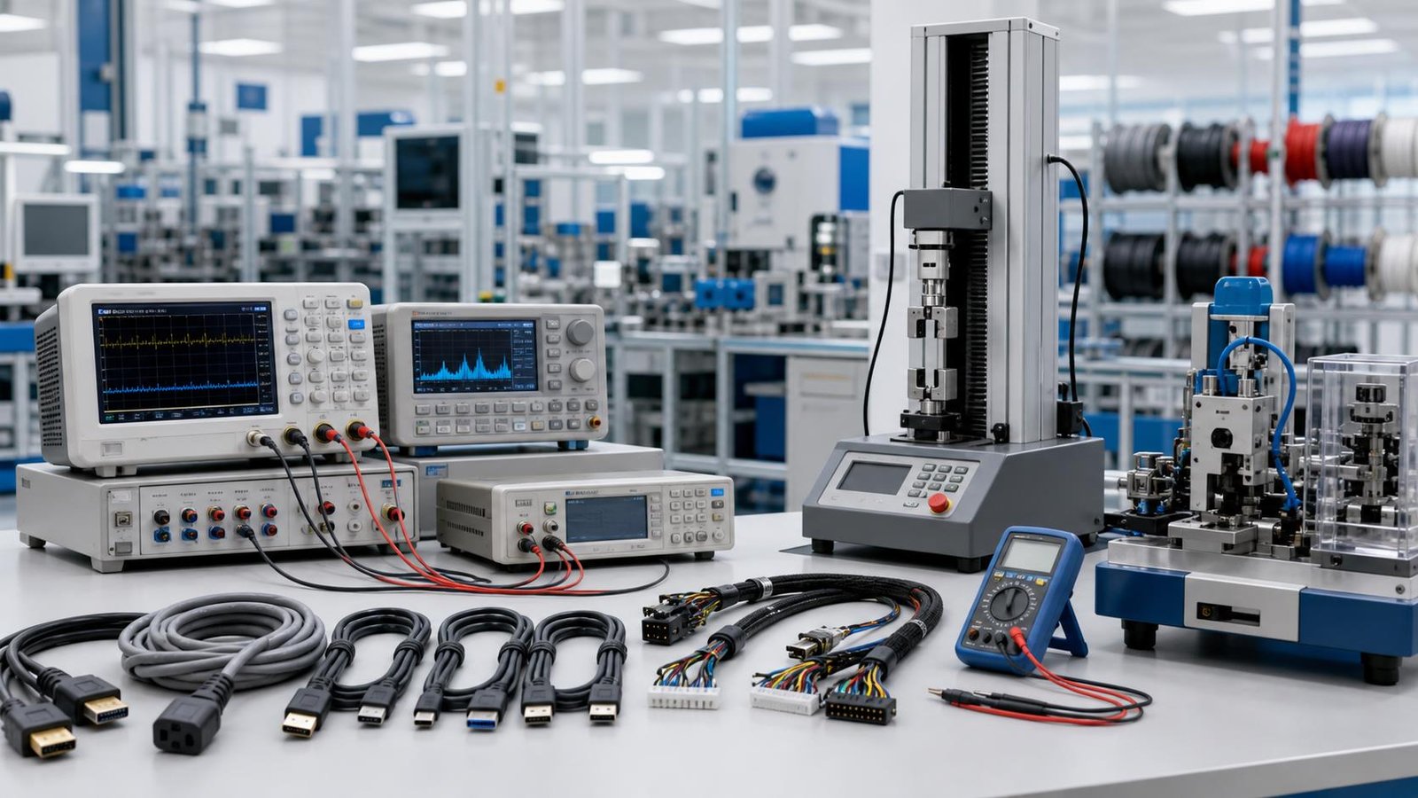 Cable production and testing equipment